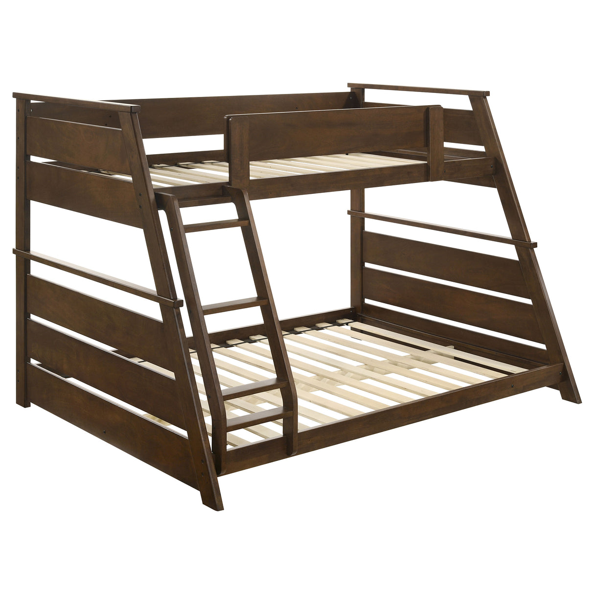Furniture City Houma - Coaster - Holden Wood Veneer Twin Over Full Bunk Bed Walnut - 460593