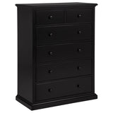 Furniture City Houma - Coaster - Sumerlin 6-drawer Bedroom Chest of Drawers Black - 460595BLK