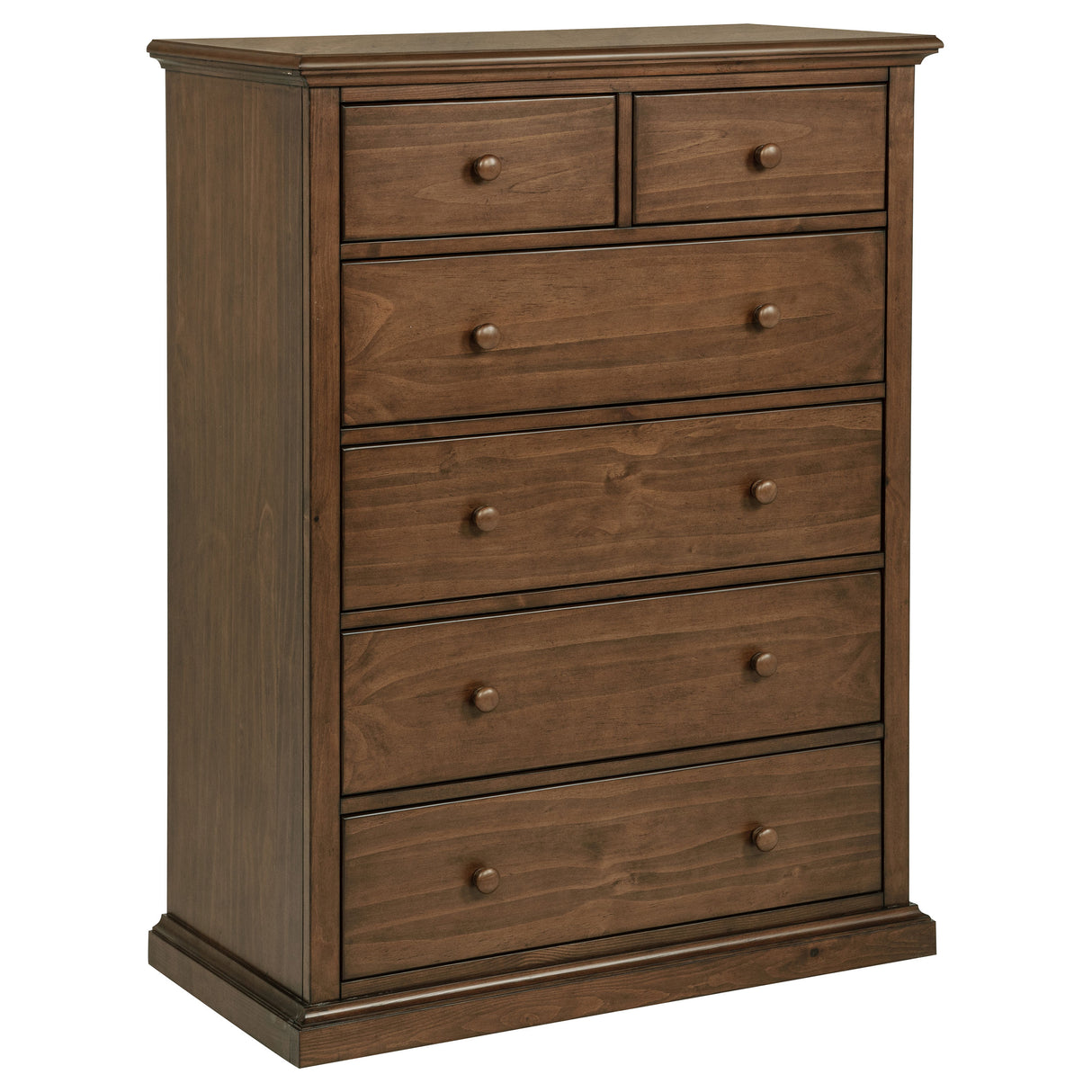 Furniture City Houma - Coaster - Sumerlin 6-drawer Bedroom Chest of Drawers Medium Brown - 460595WAL