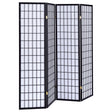 Furniture City Houma - Coaster - Roberto 4-Panel Room Divider Folding Shoji Screen Black - 4624