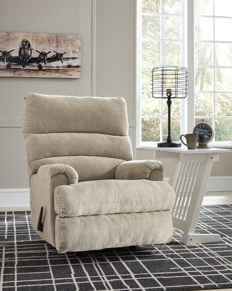 Furniture City Houma - Ashley Furniture - Man Fort Living Room - Rocker Recliner / Graphite - 4660525