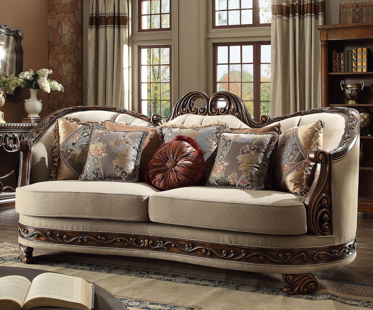 HD-1623 - Living Room Sofa - Mohagany