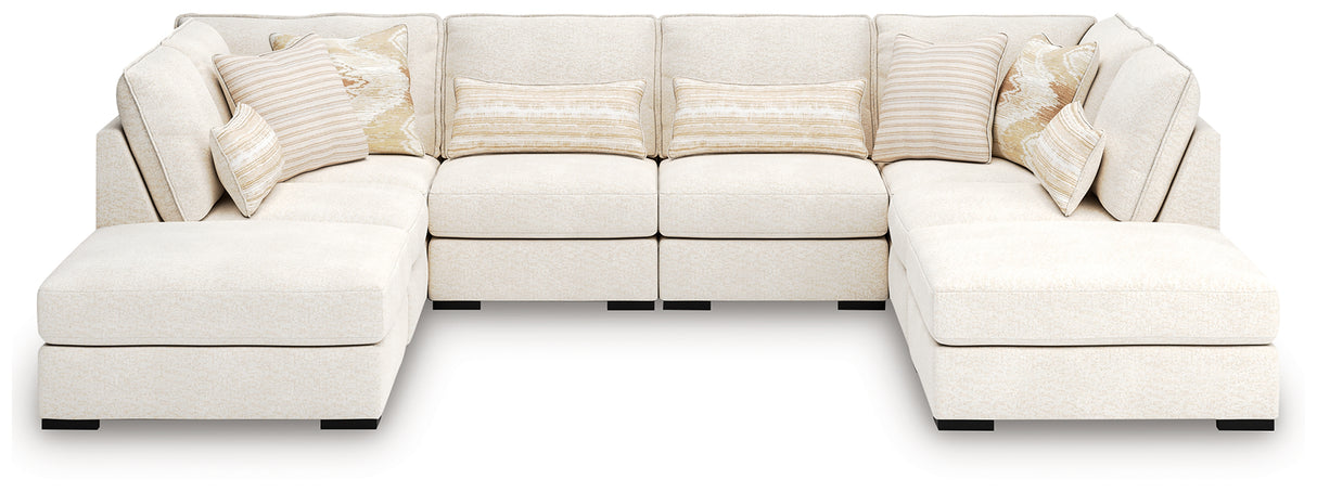 Furniture City Houma - Ashley Furniture - Donelson Creek 6-Piece Sectional and Ottoman - 6-Piece Sectional and Ottoman - 48002U2