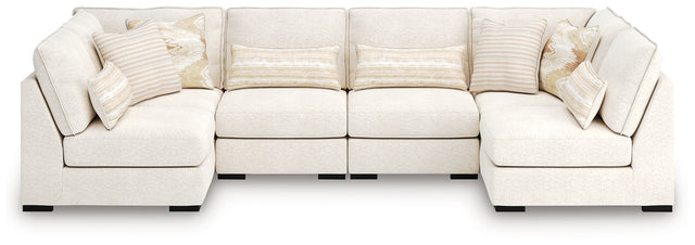 Furniture City Houma - Ashley Furniture - Donelson Creek 6-Piece Sectional - 6-Piece Sectional / Vanilla - 48002S3