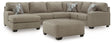 Furniture City Houma - Ashley Furniture - Newellen 3-Piece Sectional and Oversized Ottoman - 3-Piece Sectional and Oversized Ottoman - 48404U1