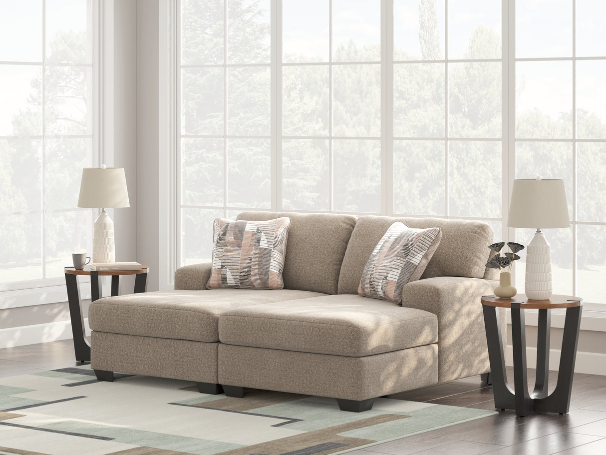 Furniture City Houma - Ashley Furniture - Newellen Sectional - RAF 2-Piece Super Chaise / Hemp - 48404S4