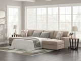 Furniture City Houma - Ashley Furniture - Newellen Sectional - RAF 3-Piece Sectional with Double Chaise / Hemp - 48404S7