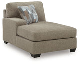 Newellen 3-Piece Sectional and Oversized Ottoman
