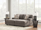 Furniture City Houma - Ashley Furniture - Newellen Sectional - RAF 2-Piece Super Chaise / Greystone - 48405S4