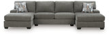 Revenna 3-Piece Sleeper Sectional with Double Chaise