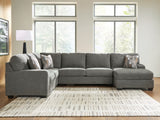 Furniture City Houma - Ashley Furniture - Revenna 3-Piece Sectional with Chaise - LAF 3-Piece Sectional with Chaise / Greystone - PC48405S2