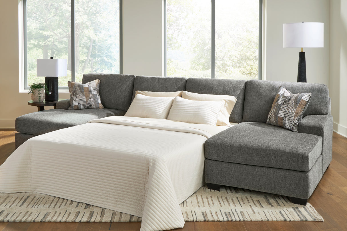 Revenna 3-Piece Sleeper Sectional with Double Chaise