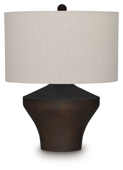 Dolanham - Metal Table Lamp - Distressed Brown