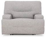 Acklen Place - Wide Seat Power Recliner - Pewter