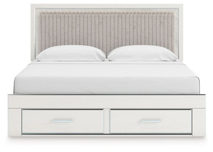 Zuraleus - Upholstered Panel Platform Storage Bed