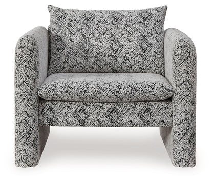 Kenbell - Accent Chair - Black / White