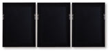 Jossletts - Wall Art Set (Set of 3) - Orange / Black / Ivory
