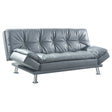 Furniture City Houma - Coaster - Dilleston Upholstered Tufted Convertible Sofa Bed Grey - 500096
