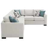 Ashford Chenille Upholstered Sleeper Sectional Sofa Greige