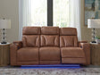 Furniture City Houma - Ashley Furniture - Clean-Slate Power Reclining Sofa - PWR REC Sofa with ADJ Headrest / Caramel - PC5010115
