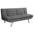 Furniture City Houma - Coaster - Julian Upholstered Tufted Convertible Sofa Bed Grey - 503966