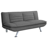 Furniture City Houma - Coaster - Julian Upholstered Tufted Convertible Sofa Bed Grey - 503966