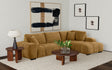 Furniture City Houma - Coaster - Camacho Upholstered Chaise Sectional Sofa Amber - 503985