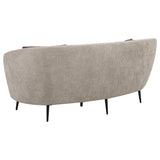 Ellorie 3-piece Upholstered Curved Sofa Set Beige