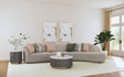 Furniture City Houma - Coaster - Fayette 3-piece Upholstered Sectional Sofa Greige - 504920-SET