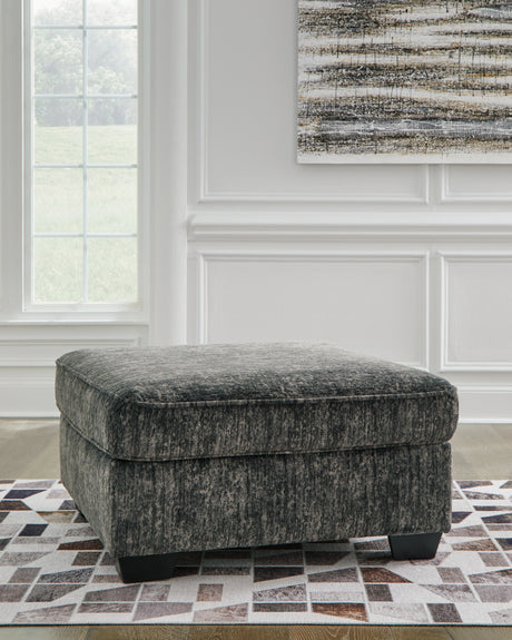 Furniture City Houma - Ashley Furniture - Lonoke Oversized Accent Ottoman - Oversized Accent Ottoman / Gunmetal - 5050408