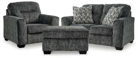 Furniture City Houma - Ashley Furniture - Lonoke Loveseat, Oversized Chair and Ottoman - Loveseat, Oversized Chair and Ottoman - 50504U10