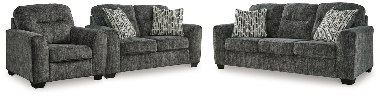 Furniture City Houma - Ashley Furniture - Lonoke Sofa, Loveseat and Oversized Chair - Sofa, Loveseat and Oversized Chair - 50504U13
