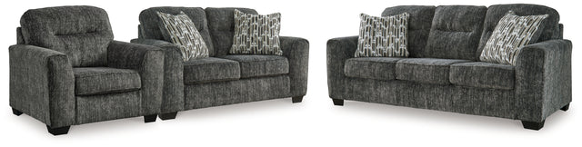 Furniture City Houma - Ashley Furniture - Lonoke Sofa, Loveseat and Oversized Chair - Sofa, Loveseat and Oversized Chair - 50504U13