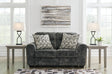Furniture City Houma - Ashley Furniture - Lonoke Loveseat - Loveseat / Gunmetal - 5050435