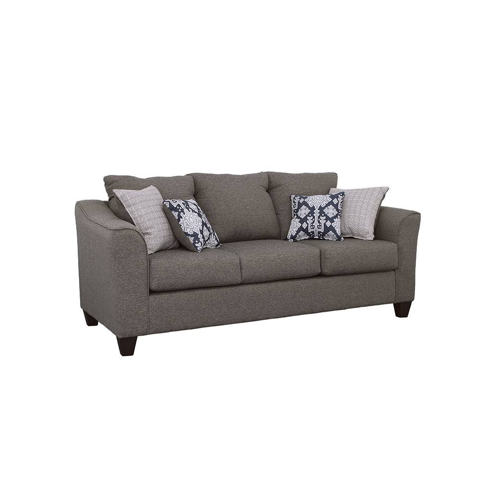 Furniture City Houma - Coaster - Salizar Upholstered Flared Arm Sofa Charcoal Grey - 506021