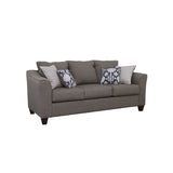 Furniture City Houma - Coaster - Salizar Upholstered Flared Arm Sofa Charcoal Grey - 506021