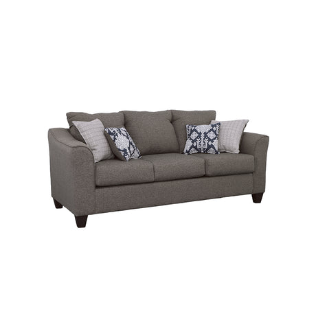 Furniture City Houma - Coaster - Salizar Upholstered Flared Arm Sofa Charcoal Grey - 506021