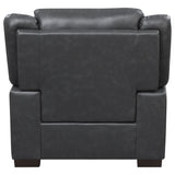 Arabella Upholstered Padded Arm Accent Chair Grey