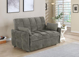 Cotswold Upholstered Convertible Sleeper Sofa Bed Dark Grey