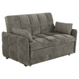 Furniture City Houma - Coaster - Cotswold Upholstered Convertible Sleeper Sofa Bed Dark Grey - 508308