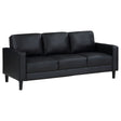 Furniture City Houma - Coaster - Ruth Upholstered Track Arm Sofa Black - 508361