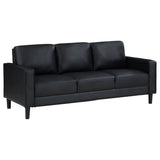 Furniture City Houma - Coaster - Ruth Upholstered Track Arm Sofa Black - 508361