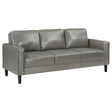 Furniture City Houma - Coaster - Ruth Upholstered Track Arm Sofa Grey - 508365