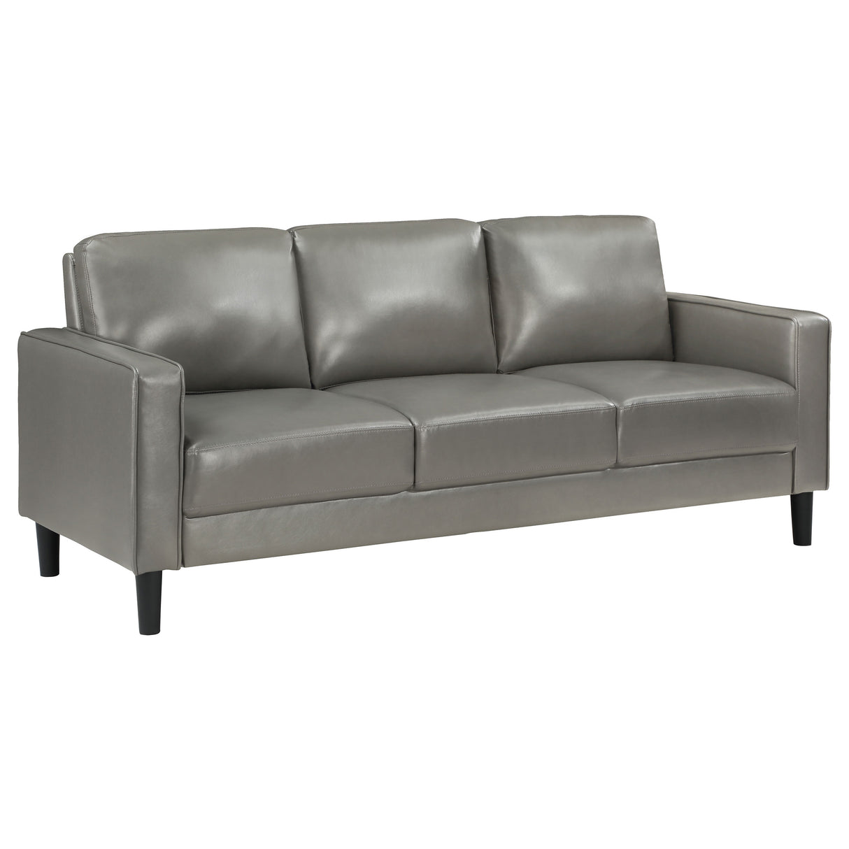 Furniture City Houma - Coaster - Ruth Upholstered Track Arm Sofa Grey - 508365