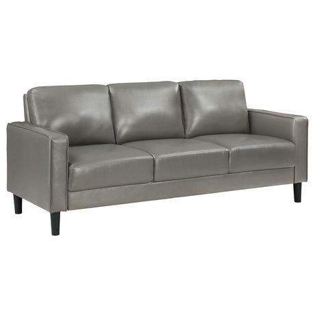 Furniture City Houma - Coaster - Ruth Upholstered Track Arm Sofa Grey - 508365