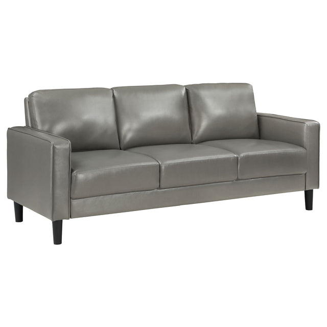 Furniture City Houma - Coaster - Ruth Upholstered Track Arm Sofa Grey - 508365