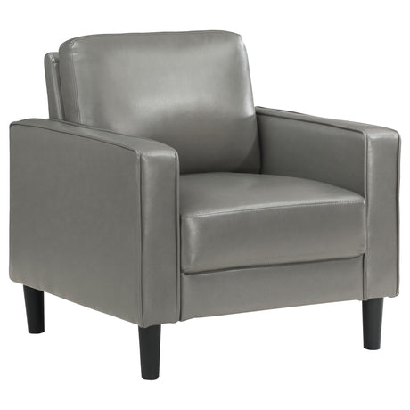 Furniture City Houma - Coaster - Ruth Upholstered Track Arm Accent Chair Grey - 508367