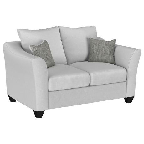 Furniture City Houma - Coaster - Salizar Upholstered Flared Arm Loveseat Sand - 508582
