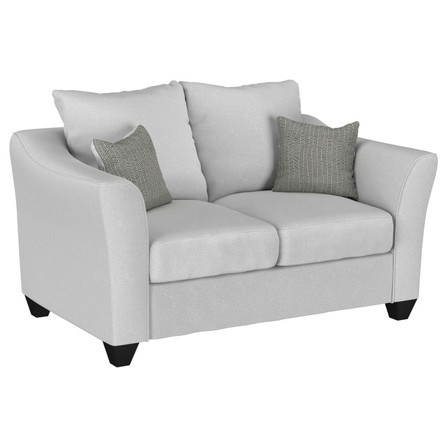 Furniture City Houma - Coaster - Salizar Upholstered Flared Arm Loveseat Sand - 508582