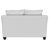Salizar Upholstered Flared Arm Loveseat Sand
